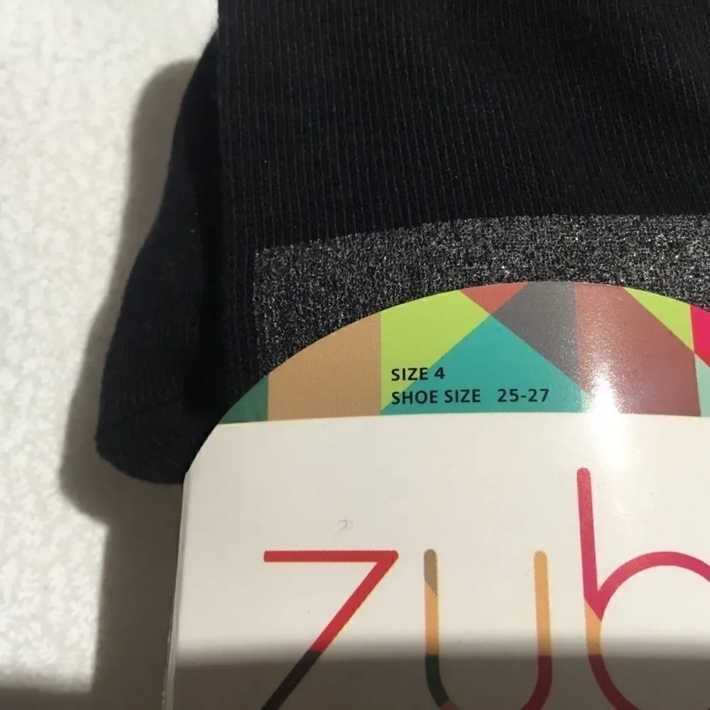 COPY - NWT Sz 4 Girls Tights Black w/Silver Stripes 3/$20